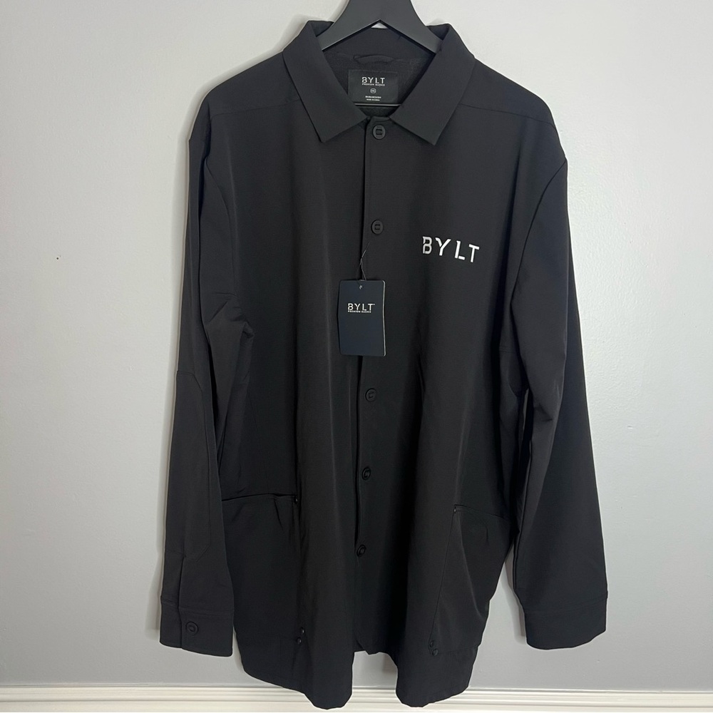 BYLT Basics Men's Black Button-Up Jacket NEW!!